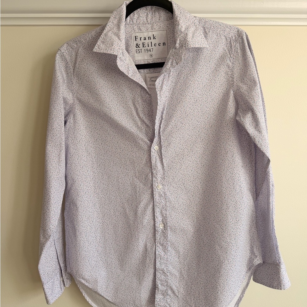 Frank & Eileen  Light Blue Microdot Button-Down Shirt